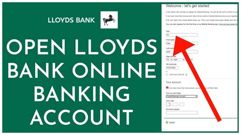 setting up a lloyds bank account online